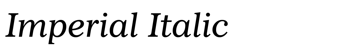 Imperial Italic